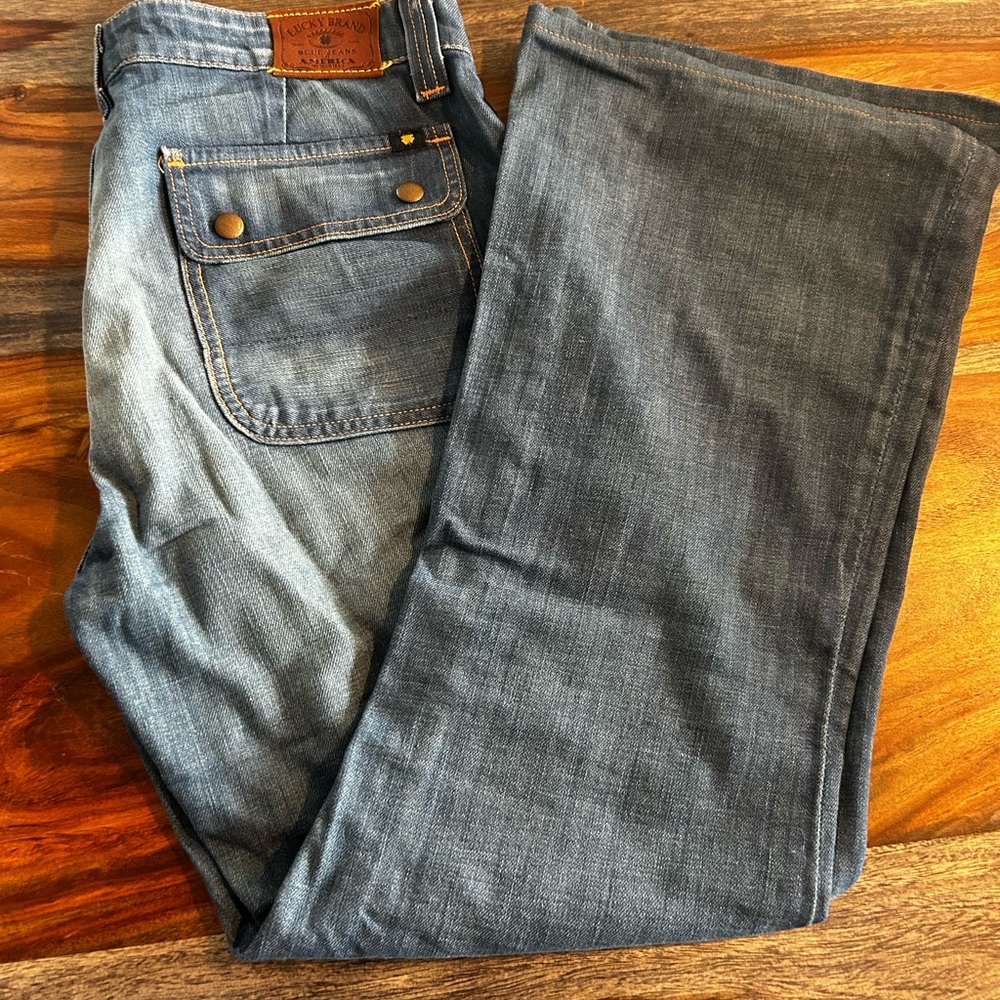 Women’s Lucky Brand Charlie Flare Blue Jeans